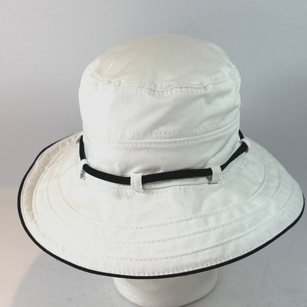 Panama Jack Booney Bucket Cap Unisex White Bucket One Size